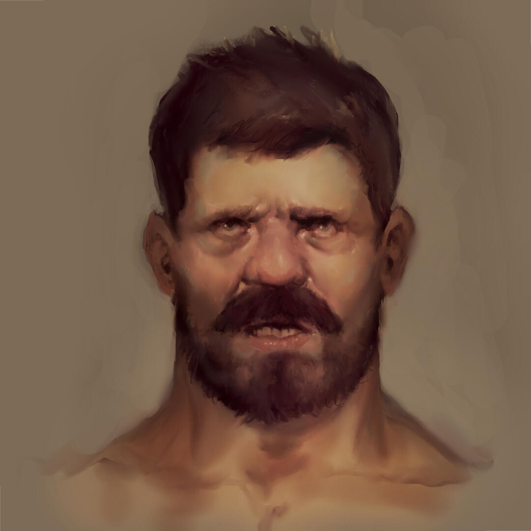 Face sketch from imagination, 2026