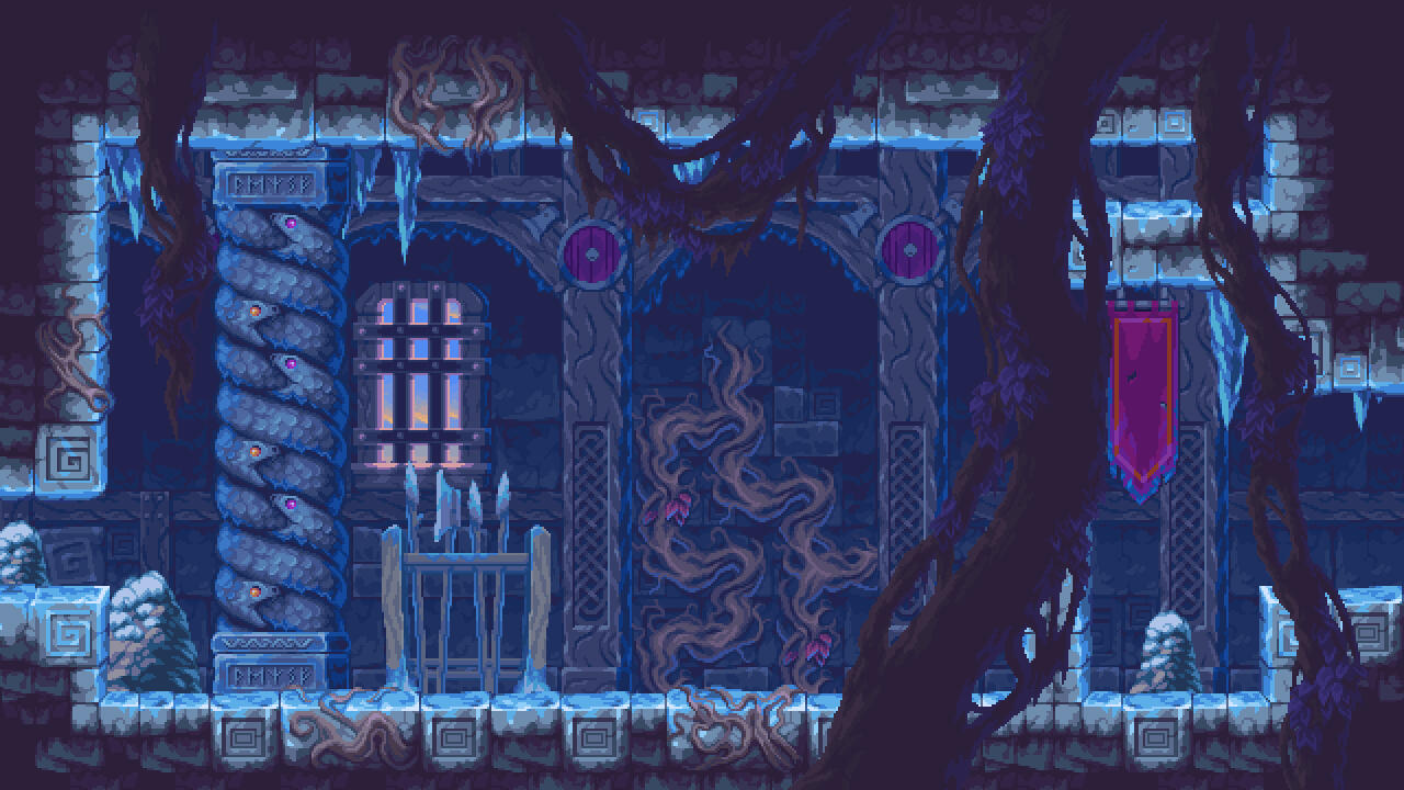 Winter fortress tileset