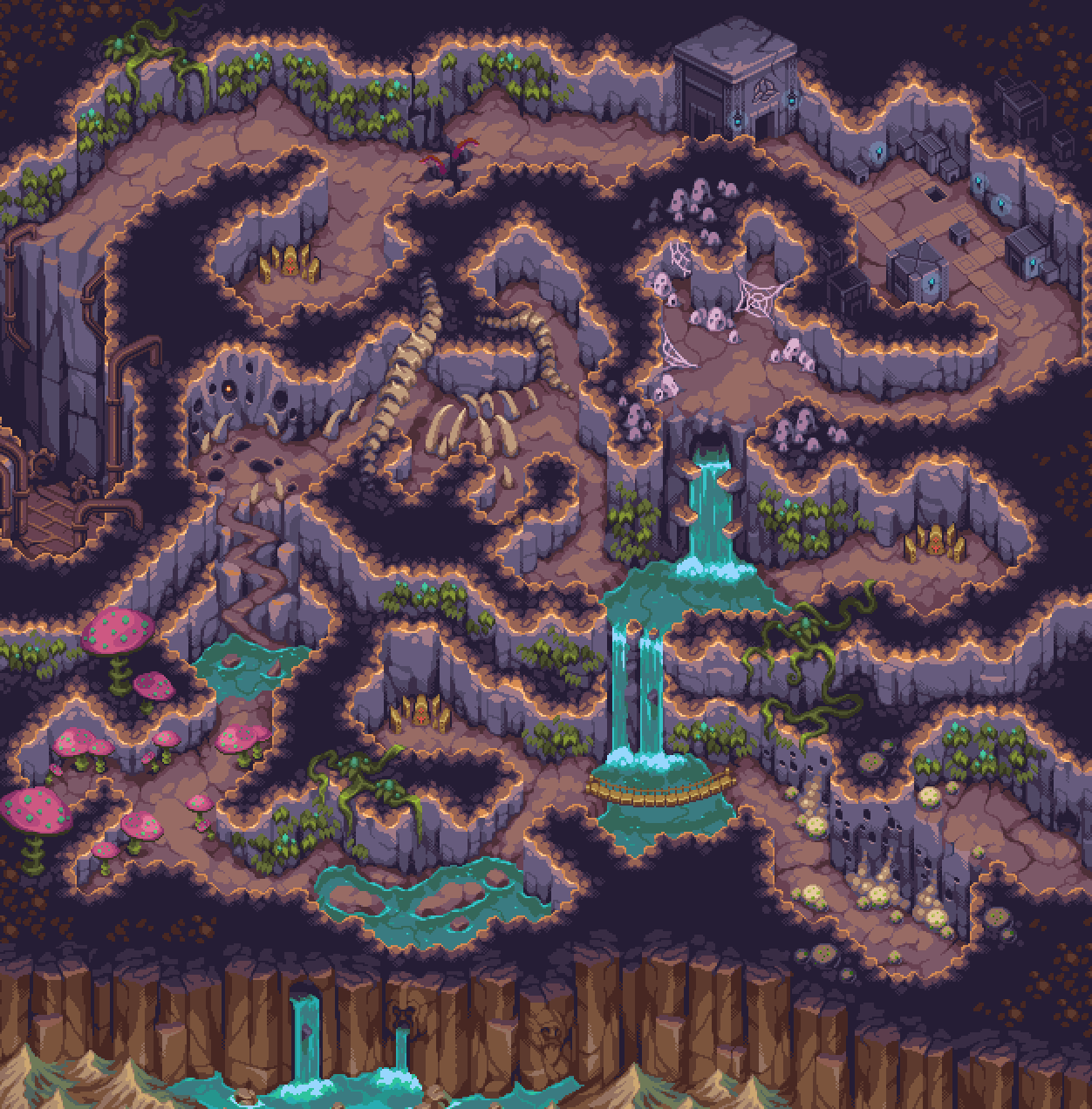 Cave Area world map