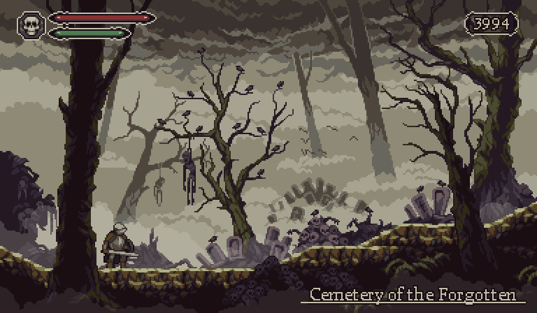 Cemetery of the Forgotten, game mockup